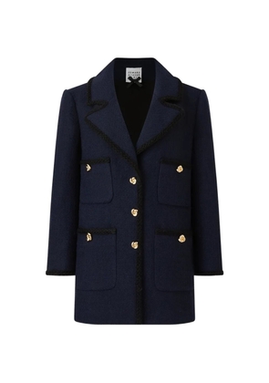 Edward Achour Paris gold-tone button braided jacket - Blue