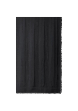 Elisabetta Franchi fringed-edges scarf - Black
