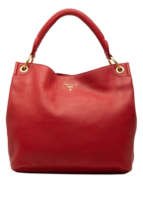 Prada Pre-Owned 2010-2026 Vitello Daino hobo bag - Red