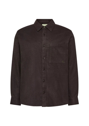 Calvin Klein chest-pocket long-sleeved shirt - Black