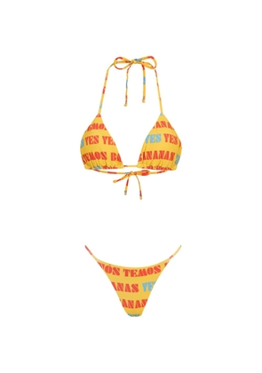 Amir Slama printed bikini - Yellow