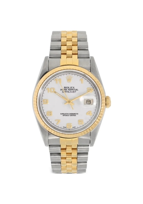 Rolex steel datejust 36mm watch - White