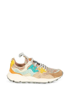 Flower floral sneakers - Neutrals