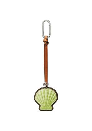 Tory Burch leather shell bag charm - Green