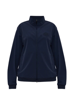 Ea7 Emporio Armani zip-up logo-detail sweatshirt - Blue
