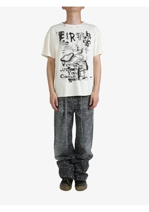 BIRTH OF ROYAL CHILD Blues Vintage Tee 'Cream' - Neutrals