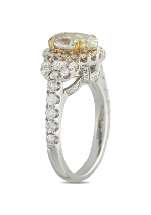 LB Exclusive diamond halo ring - Silver