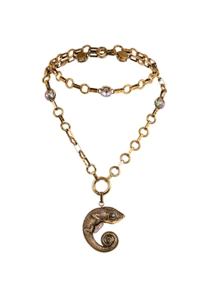 ETRO arnica chameleon crystal necklace - Gold