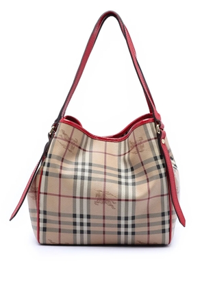 Burberry Pre-Owned 2000-2017 Small Haymarket Check Coated Canvas Canterbury tote bag - Brown