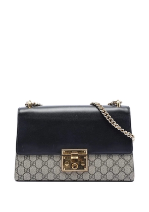 Gucci Pre-Owned 2016-2026 Medium GG Supreme Padlock shoulder bag - Blue
