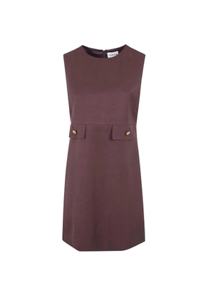 P.A.R.O.S.H. buttoned-pocket dress - Purple