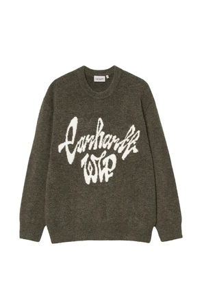 Carhartt WIP Chedda logo-intarsia sweater - Green