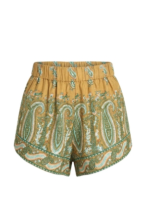BOTEH paisley-print shorts - Green