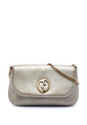 Gucci Pre-Owned 2016-2025 Medium Leather 1973 Chain crossbody bag - Gold