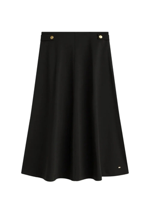 Tommy Hilfiger button-detail midi skirt - Black