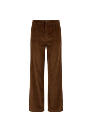 JAMIE HALLER corduroy trousers - Brown