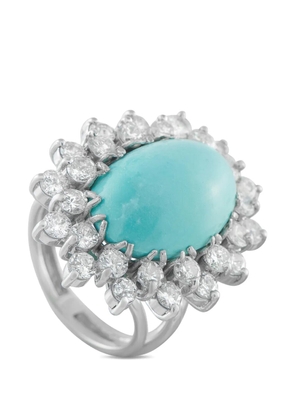 LB Exclusive Turquoise diamond ring - Silver