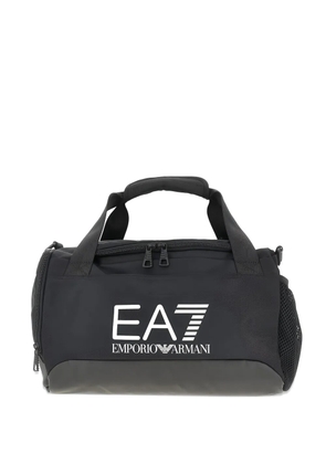 Ea7 Emporio Armani logo travel bag - Black