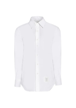 Thom Browne Oxford long-sleeved cotton shirt - White