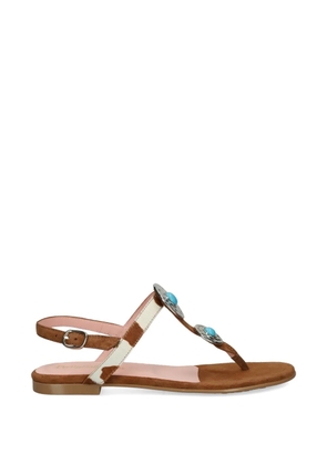 Pretty Ballerinas Judy embellishment-strap sandals - Brown