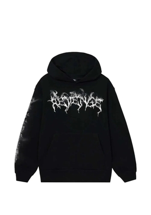 Revenge skull-print hoodie - Black