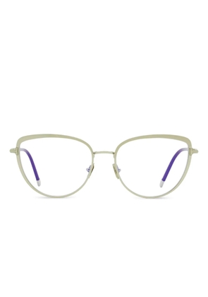 TOM FORD Eyewear butterfly metal glasses - Silver