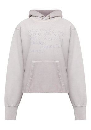 Maison Margiela printed-detail hoodie - Grey