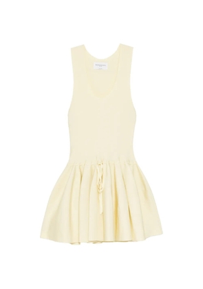 Brandon Maxwell Cleo mini dress - Yellow