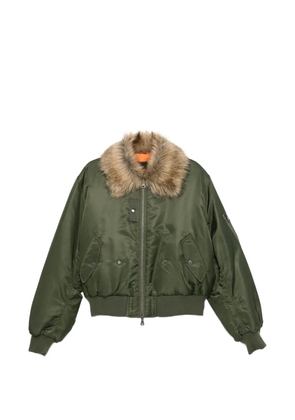 Andersson Bell fur collar bomber jacket - Green