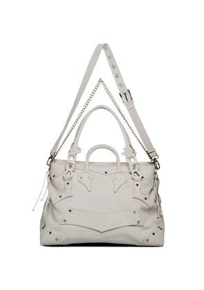Protémoa studded tote bag - White