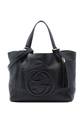Gucci Pre-Owned 2016-2025 Medium Leather Soho Cellarius Tote satchel - Black