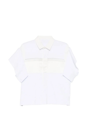 sacai sheer panel shirt - White