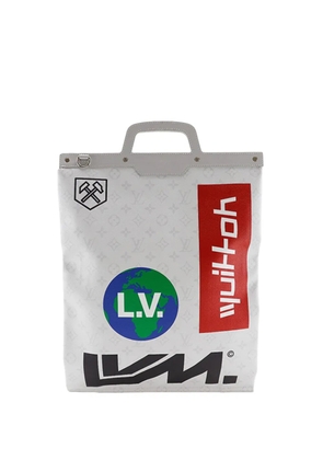 Louis Vuitton Pre-Owned 2019 Monogram Chalk Flat Tote satchel - Grey