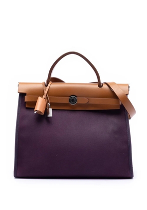 Hermès Pre-Owned 2011 Toile Herbag Zip 31 satchel - Purple