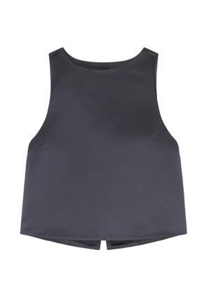 GANNI self-tie tank top - Black