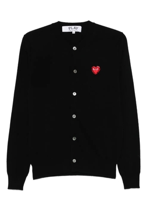 Comme Des Garçons Play heart-logo cardigan - Black