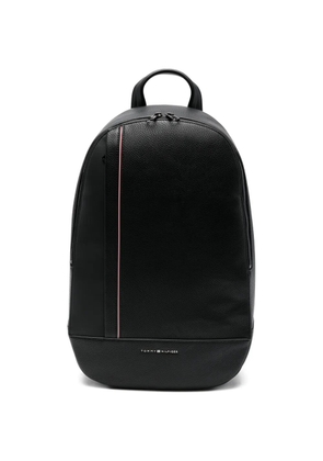 Tommy Hilfiger logo-plaque backpack - Black