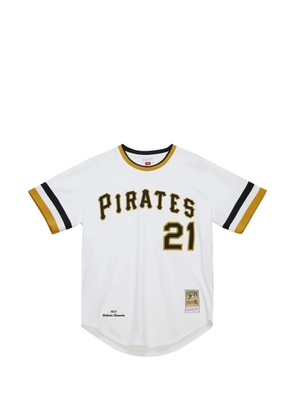 Mitchell & Ness x MLB 1971 Pittsburgh Pirates Roberto Clemente Home Jersey T-shirt - White