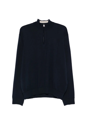 Paul & Shark zip mock-neck sweater - Blue