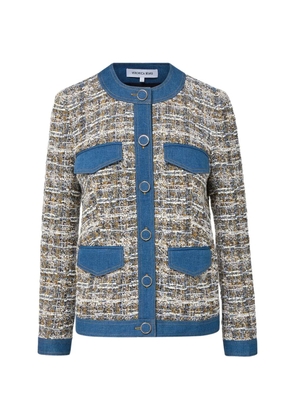 Veronica Beard Ainslie tweed pocket jacket - Neutrals
