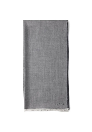 Prada cashmere, wool and silk scarf - Blue