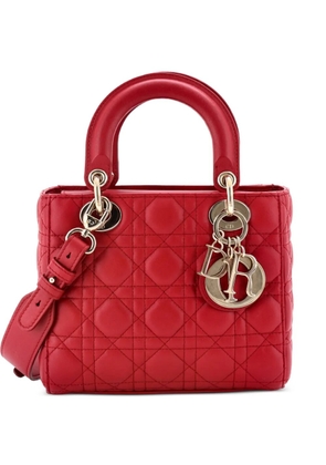Christian Dior Pre-Owned My ABCDior Lady Dior Bag Cannage Quilt Lambskin crossbody bag - Red