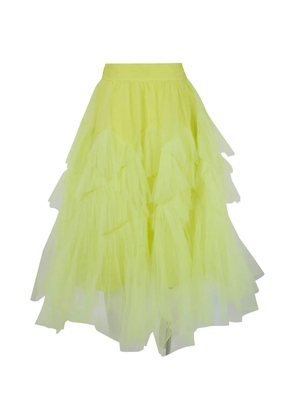 Essentiel Antwerp Jacie ruffled asymmetric midi skirt - Yellow
