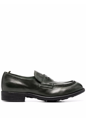 Officine Creative high-shine leather loafers - Green
