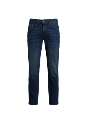 7 For All Mankind whiskering-effect jeans - Blue