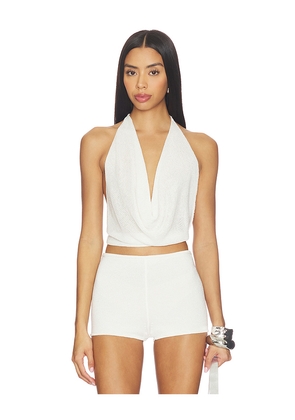 superdown Rubie Cowl Neck Top in White. Size XS. Also in S, M, L.