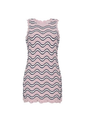 Cara Cara Suzi crochet striped mini dress - Pink