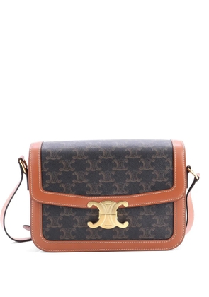 Celine Pre-Owned Triomphe Triomphe Coated Canvas Medium shoulder bag - Brown