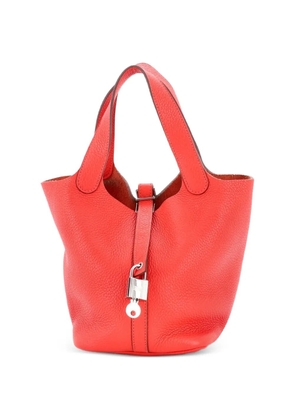 Hermès Pre-Owned Picotin Lock Bag Clemence PM bucket bag - Red