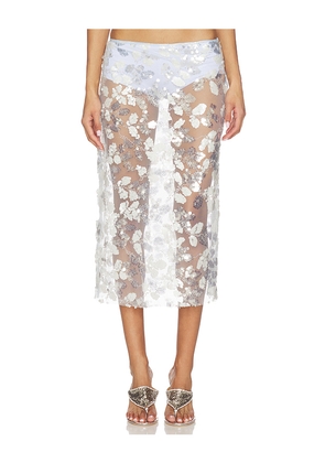 SIEDRES Wells Skirt in Baby Blue. Size 36. Also in 32, 34.